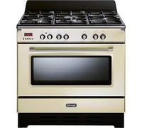 De'Longhi MEM 965 BA ED | Cuisinière à gaz avec orifice électrique, Dimensions 90x60 cm, couleur Crème