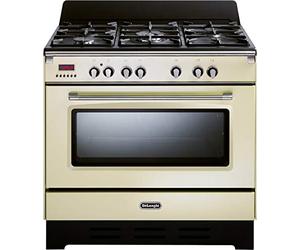 De'Longhi MEM 965 BA ED | Cuisinière à gaz avec orifice électrique, Dimensions 90x60 cm, couleur Crème