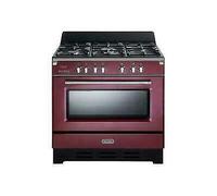 Delonghi Mem965Raed Cuisine 5 Brûleurs Gaz Fonte Tr.Corona 90X60 Bordeaux