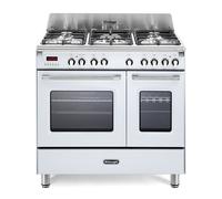 De’Longhi MEM 965T WX ED four et cuisinière Electrique Gaz Acier inoxydable, Blanc