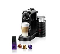De'Longhi Nespresso CitiZ & Milk - Machine à Café en Capsules avec Mousseur de Lait, Machine à Café pour une Tasse, Cappuccino, 19 Bars, 2 Tailles Tasses, Ensemble d'Accueil Inclus, Noir (EN267.BAE)