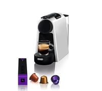 De'Longhi Nespresso Essenza Mini Cafetière à capsules compacte avec pression de 19 bars, préparation automatique et kit de bienvenue, argent (EN85.S)