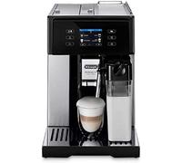 De'Longhi Perfecta Deluxe ESAM 460.80.MB Machine à café automatique avec système à lait LatteCrema et fonction cafetière, écran couleur, avec cafetière, acier inoxydable/noir