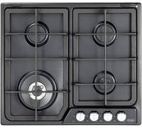 Delonghi PFA46GH Table de Cuisson 4 Brûleurs 60CM Fonte 1 Té Couronne Anthracite