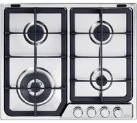 De'Longhi PFI 46 GH Cuisinière à gaz encastrable, acier inoxydable, 60 cm, 4 brûleurs