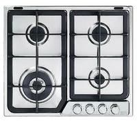 Delonghi PFI46GH Table de Cuisson 4 Brûleurs 1 Triple Couronne 60CM Inox