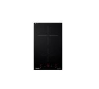 De'Longhi Pin32 Plaque de cuisson électrique, ligne Domino, à induction, 2 zones, 3600 W, 30 cm, fil haut, contrôle tactile, minuteur, vitrocéramique, noir