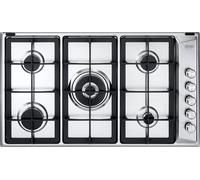DELONGHI PLI59GHD Plan De Cuisson 90CM Fonte 5 Brûleurs Inox Sécurité
