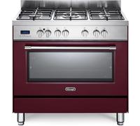 Delonghi Pro96Mred Cuisine 90X60 Four Multifonction 5 Brûleurs Pizza Bordeaux