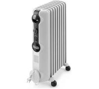 De'Longhi Radia S TRRS0920, Chauffage Bain d'Huile, Boutons Reglables, Piece Jusqu'a 60m3, 9 ailettes, 3 Niveaux de Puissance, 2000W