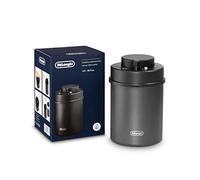 De'Longhi Récipient à Café Sous Vide DLSC071, Scellage Manuel, Capacité 1.5 L, Corps en Acier Inoxydable, Noir