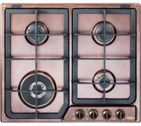 DELONGHI ROF46PRO Plaque De Cuisson 4 Brûleurs En Fonte 1 Triple Couronne Cuivre