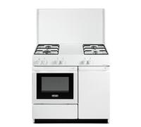 SEW8540NEDM Cuisinière à gaz avec four électrique n° 4 brûleurs Blanc Classe énergétique A