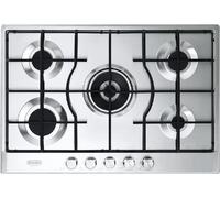 DeLonghi Table de cuisson à gaz SLF575LX 75 cm 5 brûleurs Inox Light