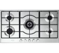 Delonghi SLF590LX Table de Cuisson 5 Brûleurs 90CM Triple Couronne Acier Inox