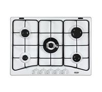 DE LONGHI YBF57ASV Table de Cuisson 68 CM 5 Brûleurs Émaillé Blanc