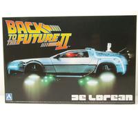 Delorean Retour vers Le Avenir 2 Kit Plastique Maquette de Voiture 1:24 Aoshima