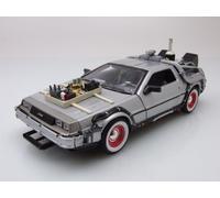 Retour Vers Le Futur Iii Delorean Lk Coupe 1981 1/24 Métal