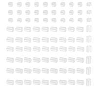 DELORIGIN 90 pièce 925 perles à Sertir en Argent Sterling pour la Fabrication de Bijoux 1.5mm 3 tailles Tubes Ronds à Sertir Perles D'Espacement en Vrac pour Bricolage Collier Bracelet Bague Boucle