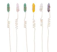 DELORIGIN Lot de 10 attrape-soleil en cristal pour plantes grimpantes, hauteur réglable, améthyste rose, quartz, tiges en métal pour Hoya Pothos, fleurs, vigne, plante d'intérieur, maison, jardin