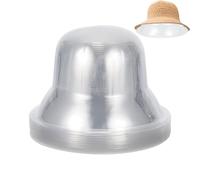 DELORIGIN Lot de 12 présentoirs transparents empilables pour chapeaux 27,2 | Plastique transparent, conserve la forme du chapeau, réduit la déformation, pour chapeaux de seau de pêcheur