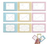 DELORIGIN Lot de 9 outils de recherche de composition photo portable en acrylique pour photographie, peintres, artistes, paysage, portrait, photographie