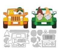 DELORIGIN Matrices de découpe en métal en forme de nain de camion pour fabrication de cartes, gaufrage, scrapbooking, album photo, carte de vœux, festival, invitation, décoration