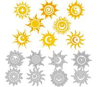 DELORIGIN Matrices de Découpe en Métal Totem Soleil Lune Étoile pour la Fabrication de Cartes Pochoirs de Gaufrage Modèles pour Scrapbooking Album Photo Cartes en Papier