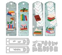 DELORIGIN Matrices de Découpe pour Marque Pages Pochoirs pour Création de Cartes Scrapbooking Gaufrage Album Lettres Invitations Enveloppes Décoration