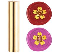 DELORIGIN Mini Tampon de Cire en Laiton de 15mm en Forme de Fleur de Cerisier pour Sceau de Cire Vintage pour Invitations de Mariage Enveloppes Cartes de Vœux Cadeau