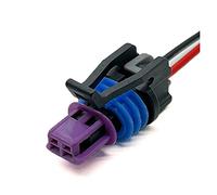 Delphi 2Pin GM LS ECT Voiture Étanche Capteur Fiche Faisceau De Câblage Connecteur Électronique 15449028 15449027 Compatible Avec F~rd Che~rlet Opel ( Color : 2Pin Purple , Size : 1 Pc With 15cm Wire