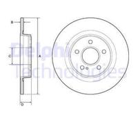 DELPHI 2x Disques de Frein Arrière Ø300 MM pour Mercedes-benz SLK R172 200 250