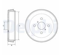 Delphi Tambour de frein BF530