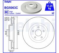 DELPHI BG5063C Disque de frein pour FORD