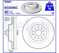 DELPHI BG5086C Disque de frein pour MASERATI