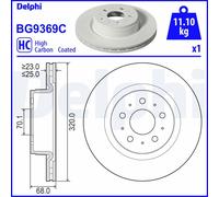 DELPHI BG9369C Disque de frein