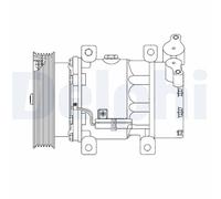 Compresseur, climatisation DELPHI CS20523