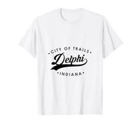 Delphi Indiana City of Trails Logo rétro pour Homme et Femme T-Shirt