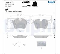 DELPHI Jeu de plaquettes de frein à disque arrière LP5078EV
