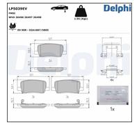 DELPHI Kit De Plaquettes De Frein Pour Tesla Model S 5YJS 5YJX LP5007EV