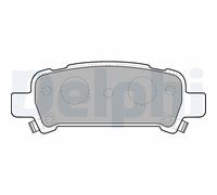 DELPHI LP1509 Kit de plaquettes de frein, frein à disque pour SUBARU