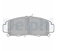 DELPHI LP1704 Kit de plaquettes de frein, disque de frein de stationnement pour
