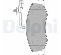 DELPHI LP2192 Kit de plaquettes de frein, frein à disque pour ,NISSAN,OPEL,RENAU