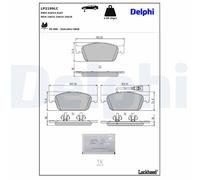 DELPHI LP2199LC Kit de plaquettes de frein, frein à disque pour VW