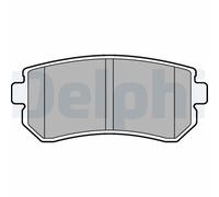 Jeu de plaquettes de frein DELPHI LP2303, arrière
