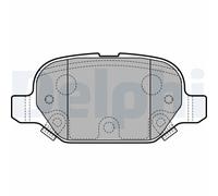 DELPHI LP2761 Kit de plaquettes de frein, frein à disque pour FIAT