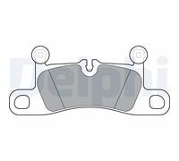 DELPHI LP3298 Kit de plaquettes de frein, frein à disque pour PORSCHE