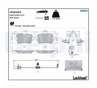 DELPHI LP5042EV Kit de plaquettes de frein, frein à disque pour AUDI