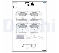DELPHI LP5079EV Plaquettes de frein