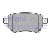 DELPHI Plaquette de Freins Bremsbelegsatz Arrière Système TRW pour Mazda 6 Break